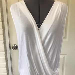 White, Wrap-Style Banana Republic Tank